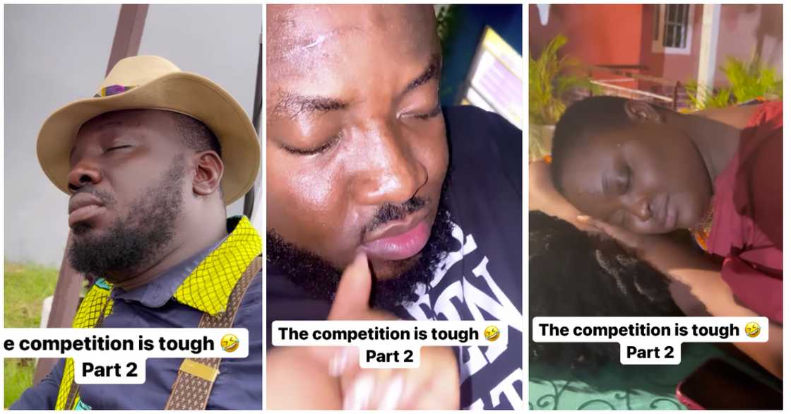 Ghanaian actors sleeping on set Ghanaian actors sleeping on set