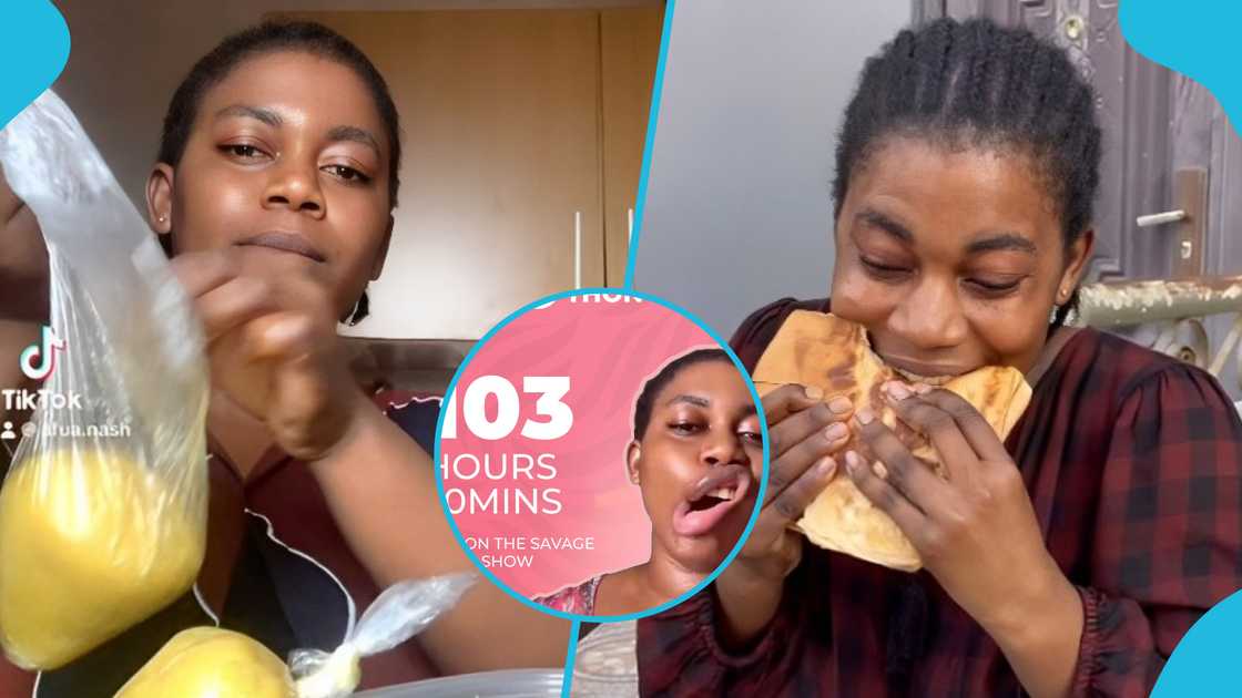 Afua Nash, Ghanaian TikToker, Guinness World Records, Afua Nash eat-a-thon, Eat-a-thon, Afua Nash GWR attempt Afua Nash, Ghanaian TikToker, Guinness World Records, Afua Nash eat-a-thon, Eat-a-thon, Afua Nash GWR attempt
