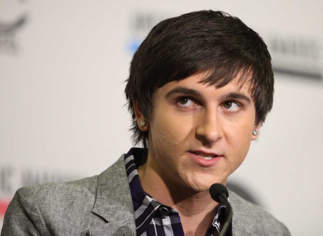 Mitchel Musso is at the 2011 American Music Awards - nominations press conference in Los Angeles, California