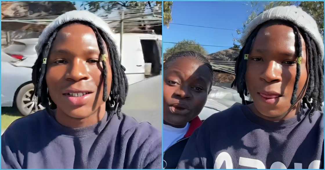 Photo of Evangelist Suro Nyame and young woman Photo of Evangelist Suro Nyame and young woman