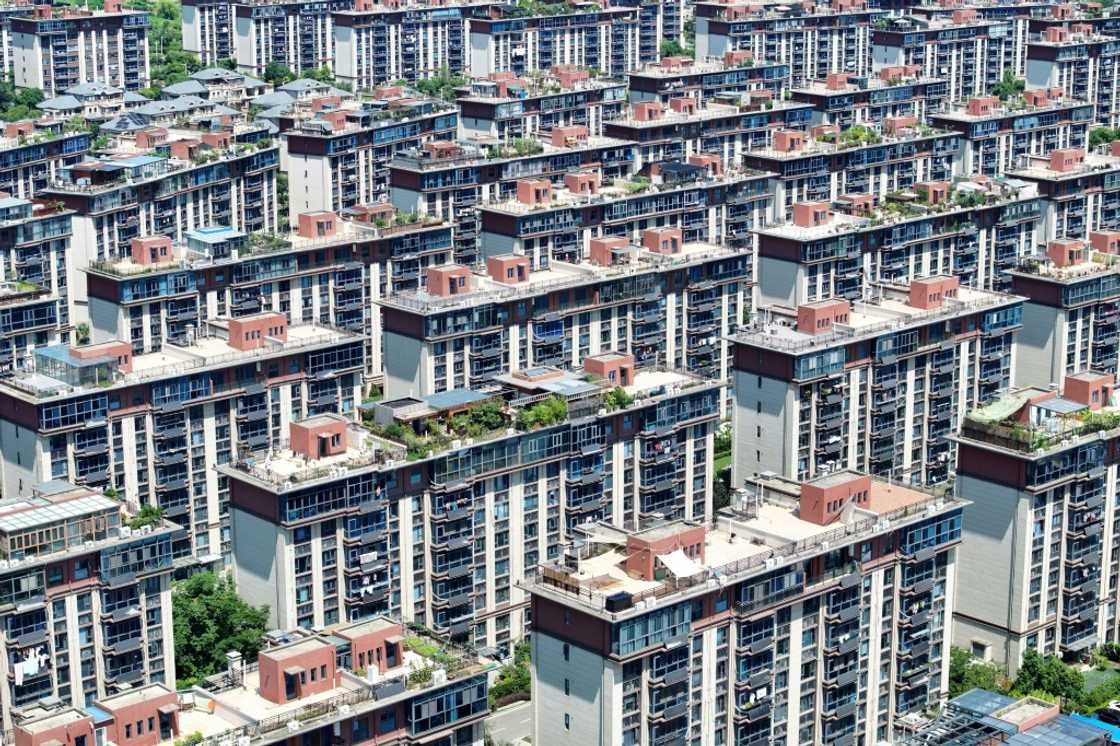 A residential complex built by Chinese property developer Country Garden is seen in Nanjing, in China's eastern Jiangsu province on August 31, 2023 A residential complex built by Chinese property developer Country Garden is seen in Nanjing, in China's eastern Jiangsu province on August 31, 2023