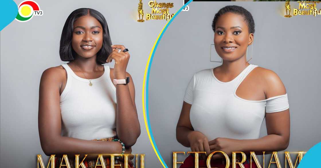 2024 Ghana's Most Beautiful delegates, Makafui and Etornam, rock stylish outfits. Photo credit: @tv3 2024 Ghana's Most Beautiful delegates, Makafui and Etornam, rock stylish outfits. Photo credit: @tv3