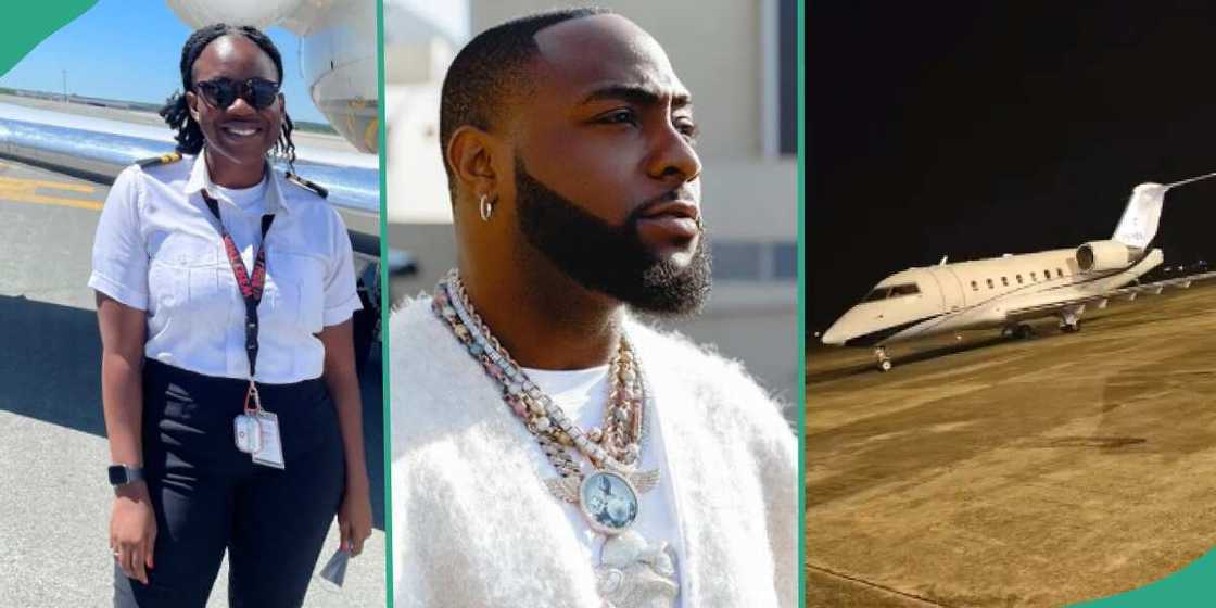 Female pilot who flew Davido.