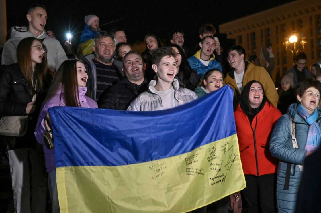 The announcement that Ukrainian forces were entering Kherson sparked a rare flurry of joy in Kyiv The announcement that Ukrainian forces were entering Kherson sparked a rare flurry of joy in Kyiv