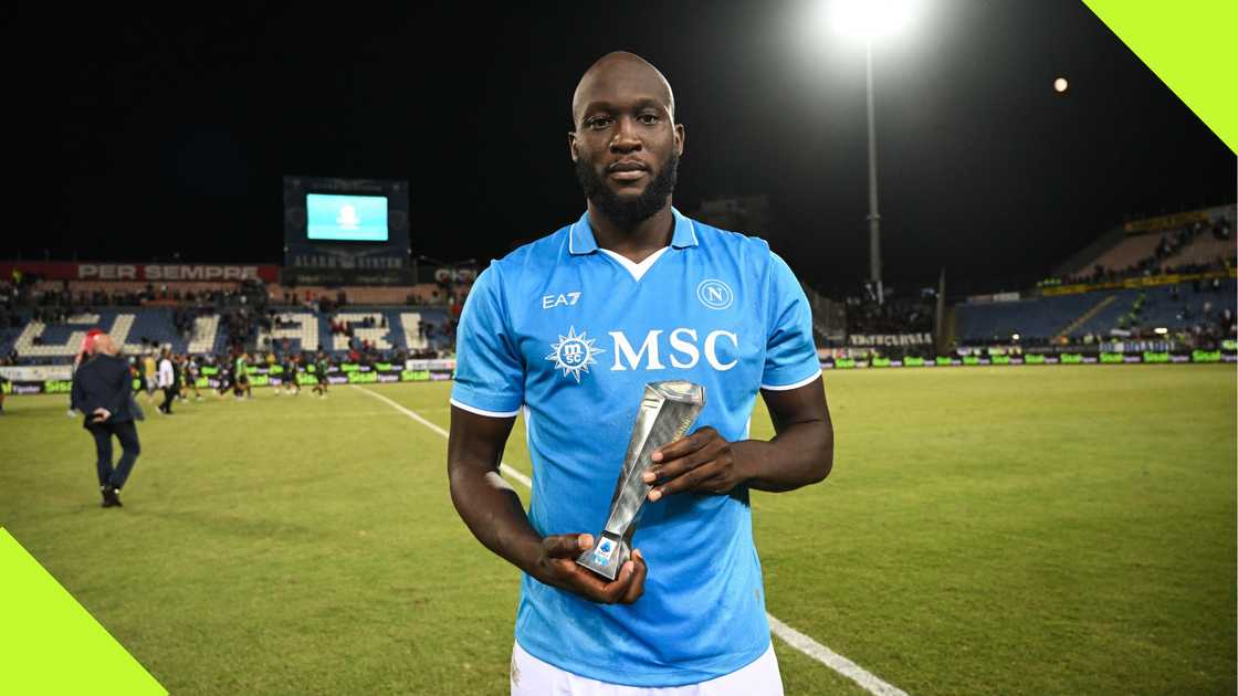 Romelu Lukaku won the man of the match award for Napoli against Cagliari. Romelu Lukaku won the man of the match award for Napoli against Cagliari.
