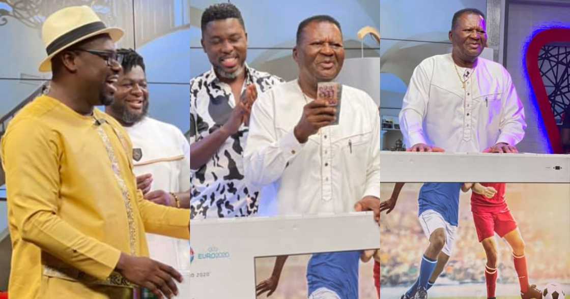 Despite Media Honours AB Crentsil with GHc10K, 65-Inch TV and Fridge; Photos, Video Pop Up Despite Media Honours AB Crentsil with GHc10K, 65-Inch TV and Fridge; Photos, Video Pop Up