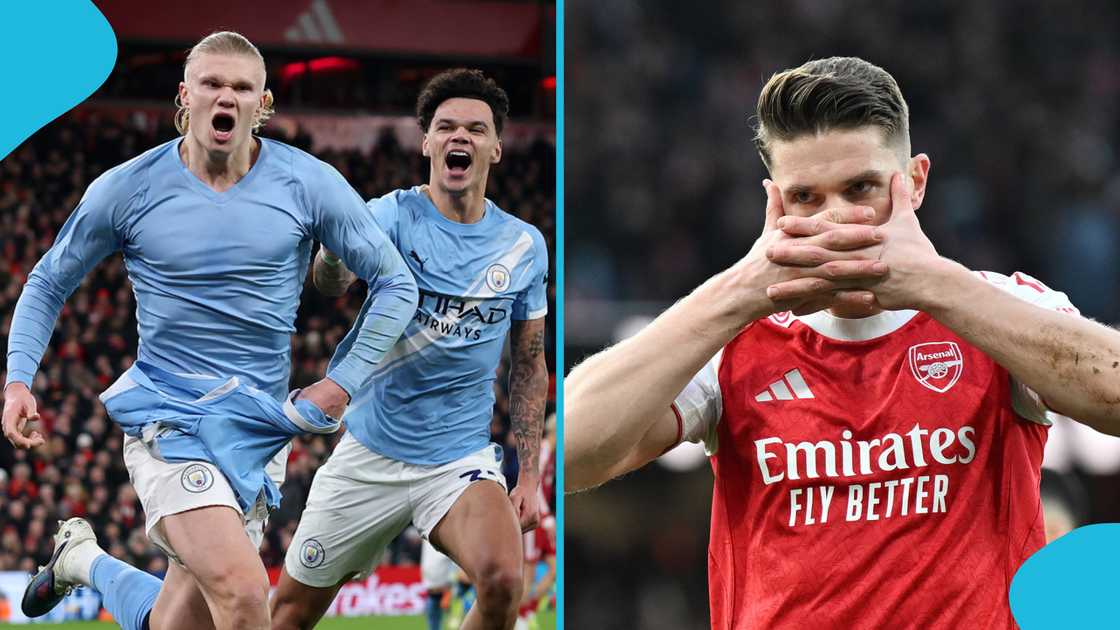 Premier League, Arsenal title race, Manchester City comeback win, Liverpool defeat, Erling Haaland penalty, Opta predictions, EPL standings, 2025/26 Premier League title, supercomputer.