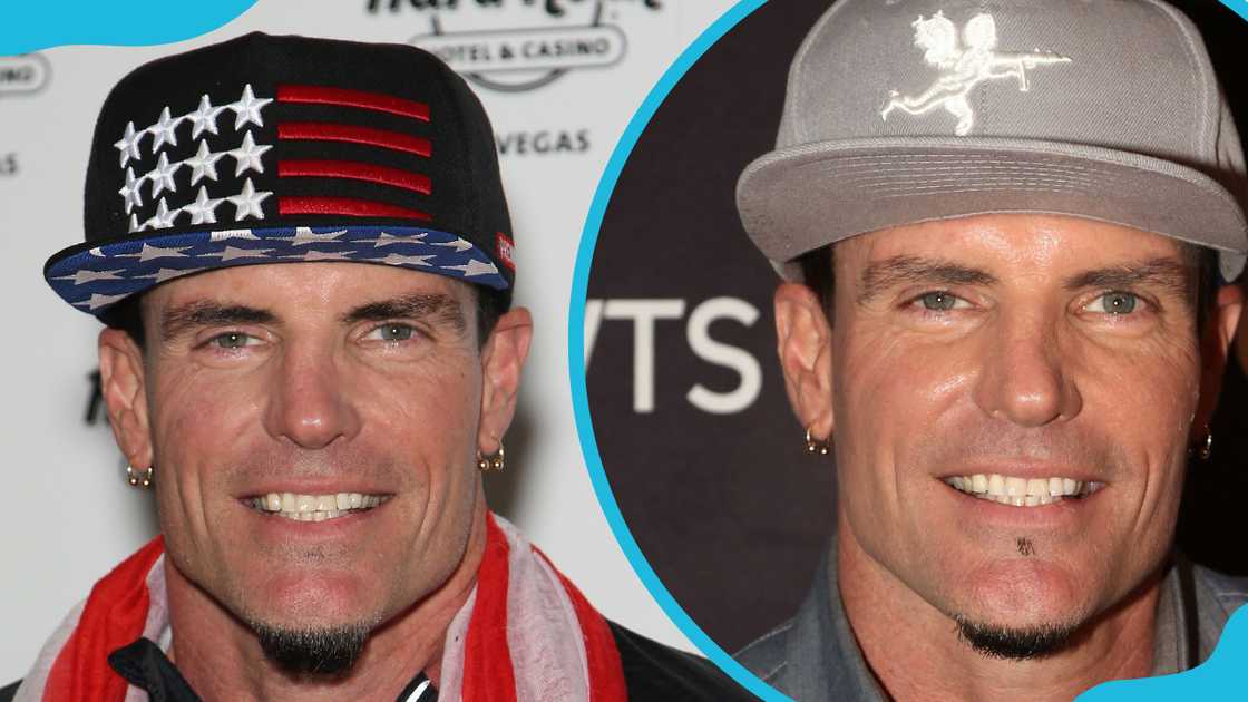 Vanilla Ice arrives at the Vanity Nightclub (L) and at the Planet Hollywood Times Square (R)