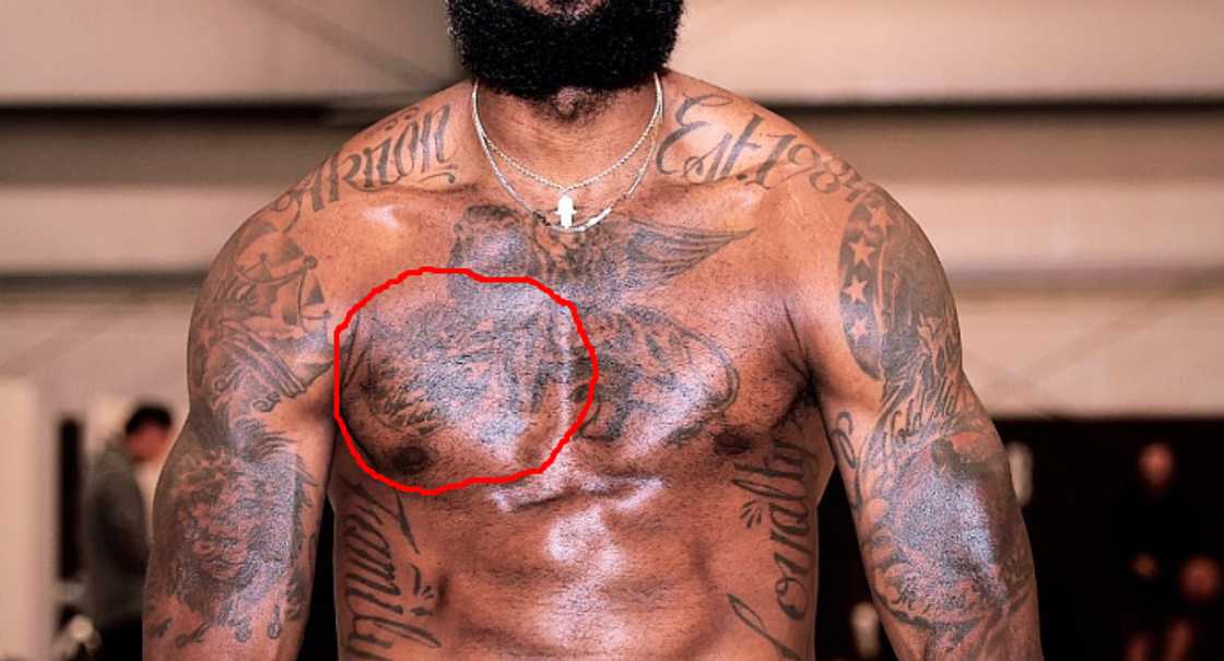 LeBron James has a gifted child tattoo on his chest LeBron James has a gifted child tattoo on his chest