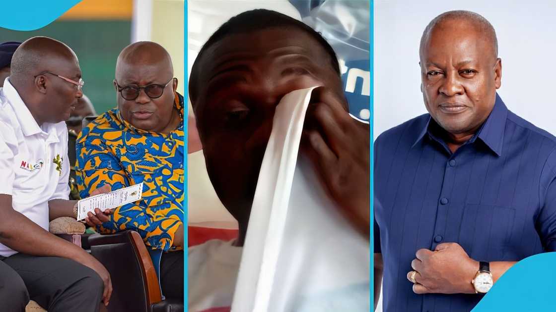 NPP Supporter, Election 2024, Weeps, Mahama Wins 2024 Elections