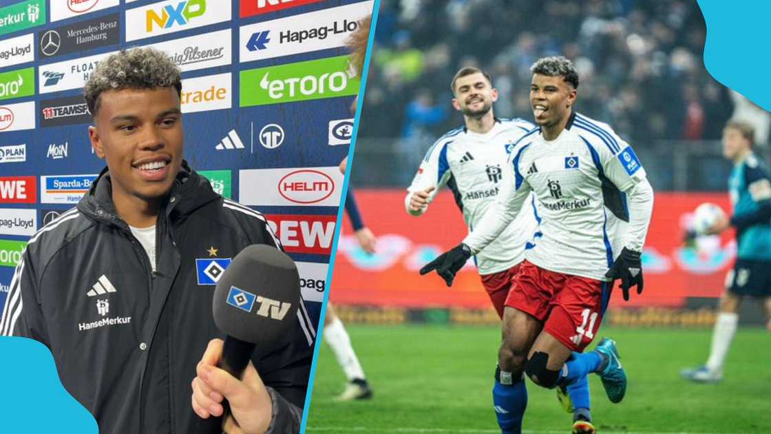 Ransford Yeboah Konigsdorffer scores as Hamburger SV beat FC Koln. Ransford Yeboah Konigsdorffer scores as Hamburger SV beat FC Koln.