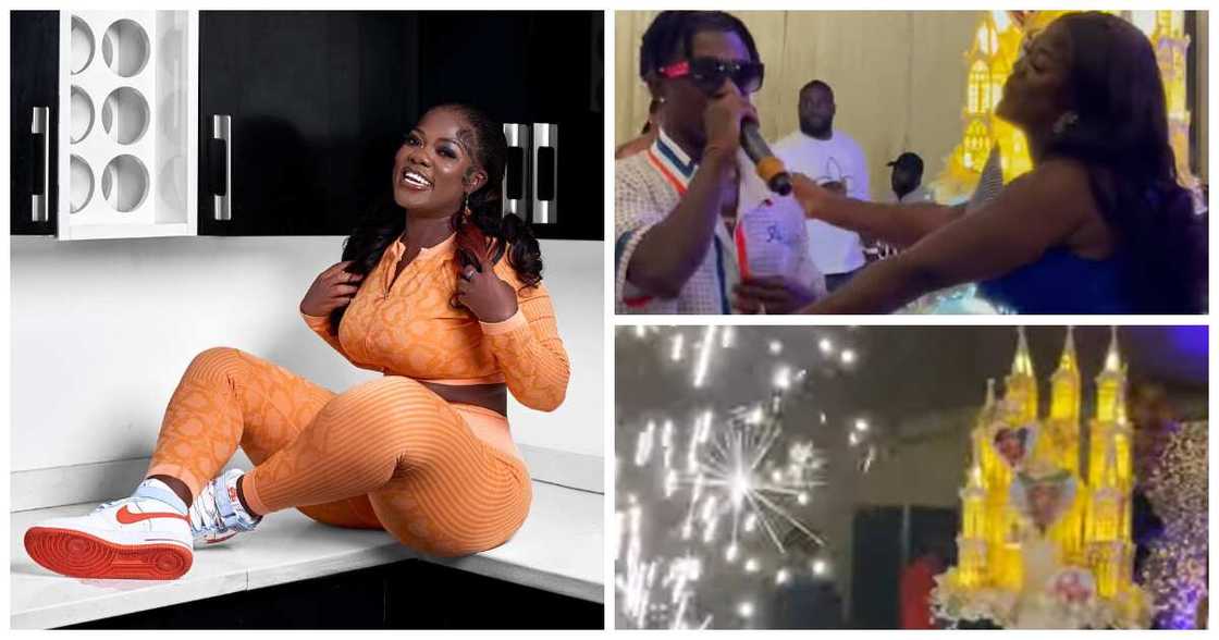Asantewaa receives £2,000 gift from Frank Naro, peeps shout in video Asantewaa receives £2,000 gift from Frank Naro, peeps shout in video
