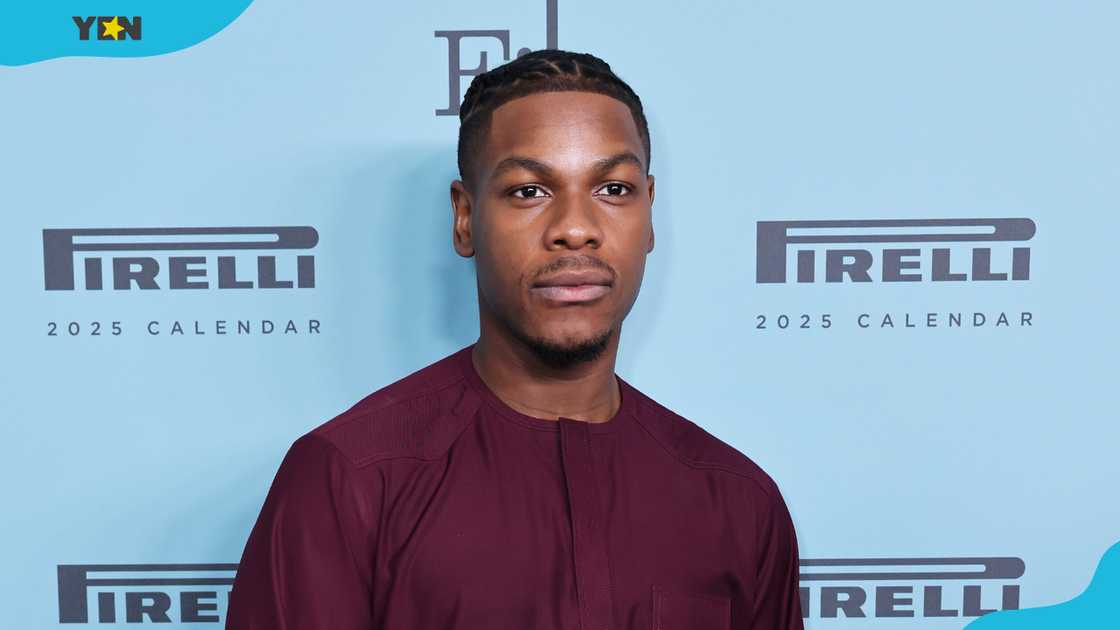 John Boyega at a photocall to launch the 2025 Pirelli Calendar by Ethan James Green in London, England. John Boyega at a photocall to launch the 2025 Pirelli Calendar by Ethan James Green in London, England.