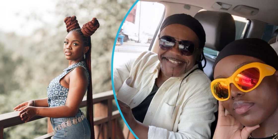 Gyakie shares photo with dad Gyakie shares photo with dad