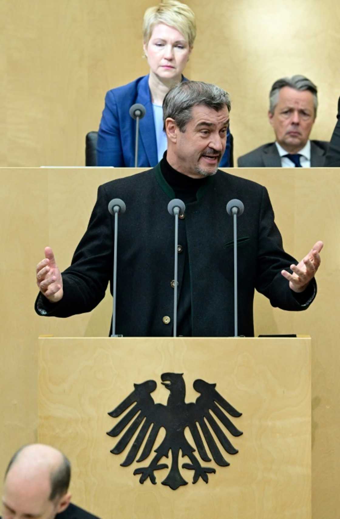 Bavaria's state premier and leader of the Christian Social Union, Markus Soeder, labelled the massive infrastructure spending a new 'German Marshall Plan' Bavaria's state premier and leader of the Christian Social Union, Markus Soeder, labelled the massive infrastructure spending a new 'German Marshall Plan'