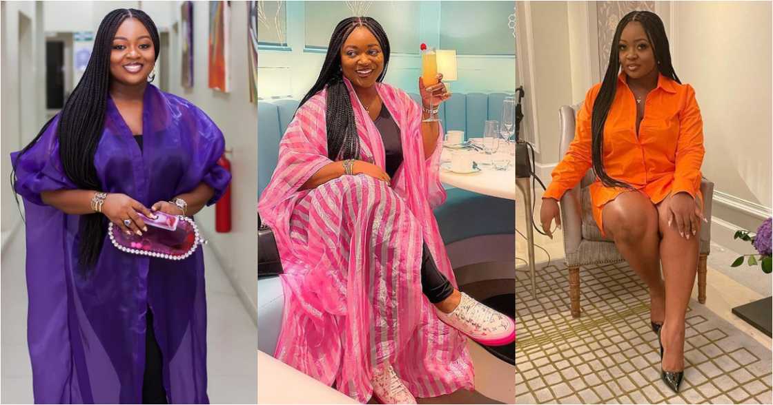 Jackie Appiah Proves she's Rich, Drops Photo chilling at a Lavish Location, Nana Ama McBrown Reacts