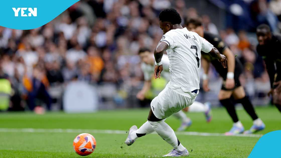 Vinicius Junior, despite his penalty miss, scored the consolation goal as Real Madrid stumbled to a defeat at home. Vinicius Junior, despite his penalty miss, scored the consolation goal as Real Madrid stumbled to a defeat at home.