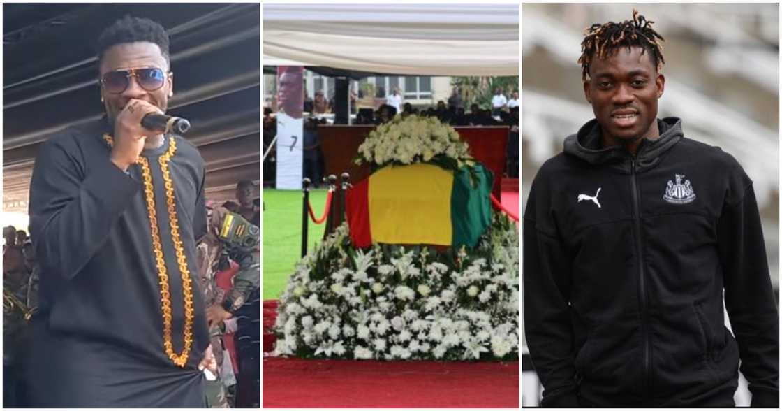 Photos of Asamoah Gyan and the late Christian Atsu Twasam. Photos of Asamoah Gyan and the late Christian Atsu Twasam.