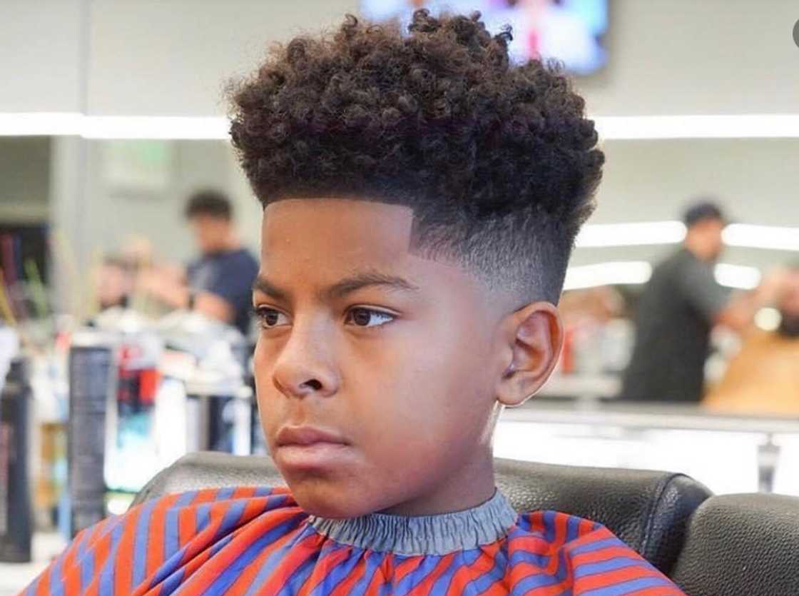 Curly shadow fade Curly shadow fade