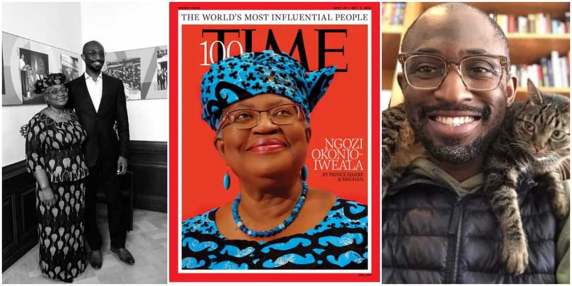 Ngozi Okonjo-Iweala's son hails mum for being named in 2021 Time Magazine 100 most influential list Ngozi Okonjo-Iweala's son hails mum for being named in 2021 Time Magazine 100 most influential list