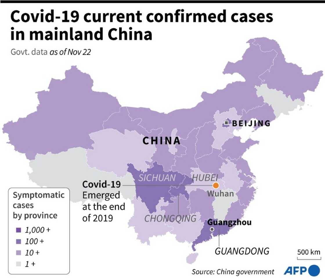 Covid-19 current confirmed cases in mainland Covid-19 current confirmed cases in mainland