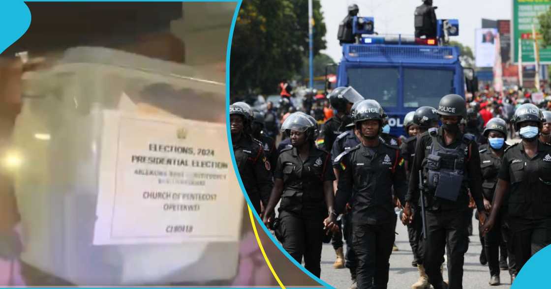 police, Ablekuma West, Collation Centre, unsealed ballot boxes, electoral officers, citizens