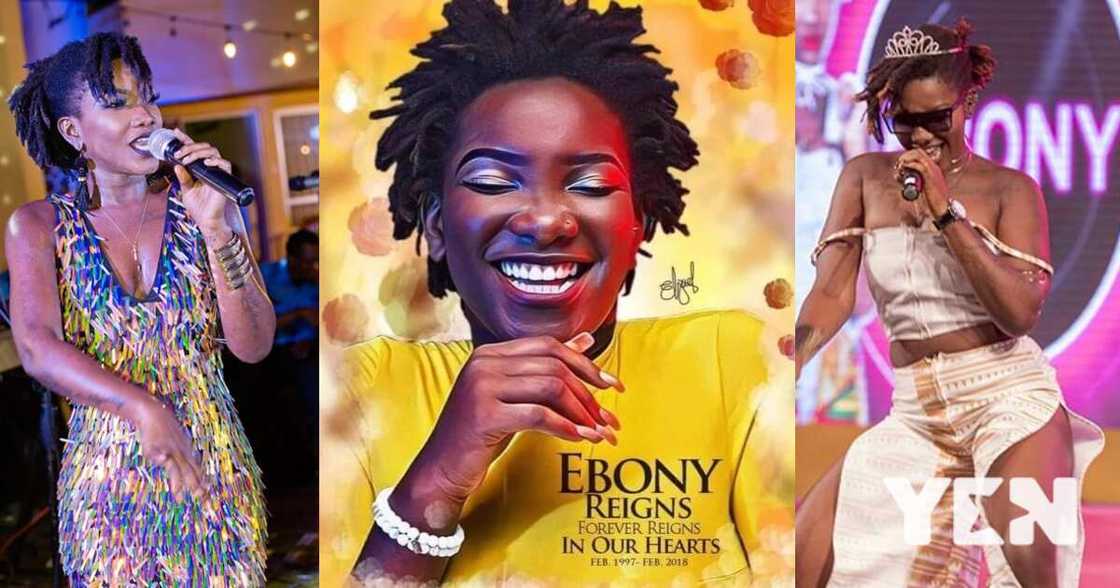 Photos of late Ghanaian musician Ebony