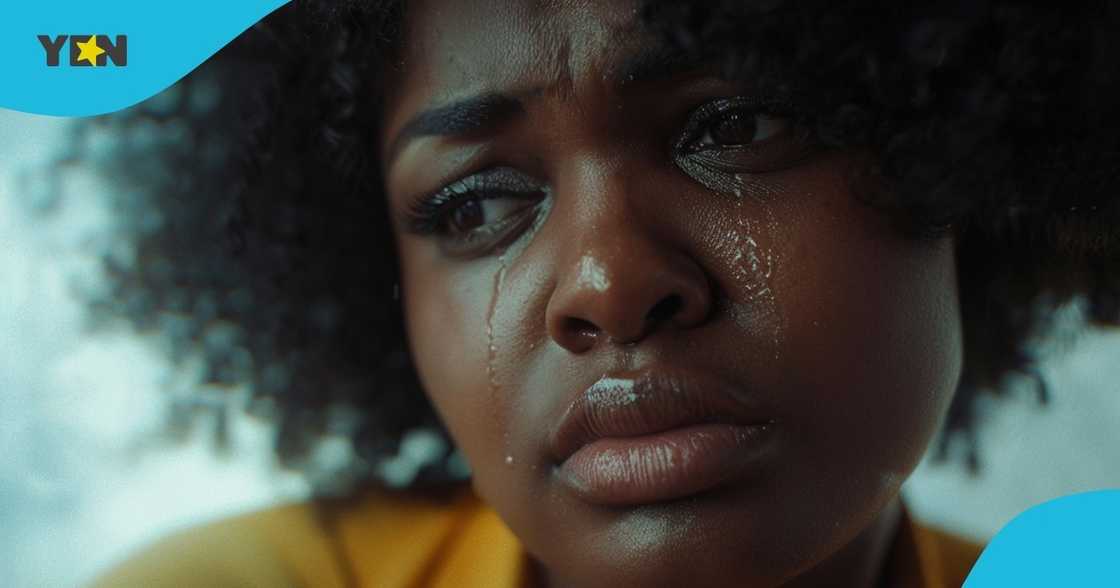 ghana, teary ghanaian woman, financial hardship, mother, kind gesture, true help