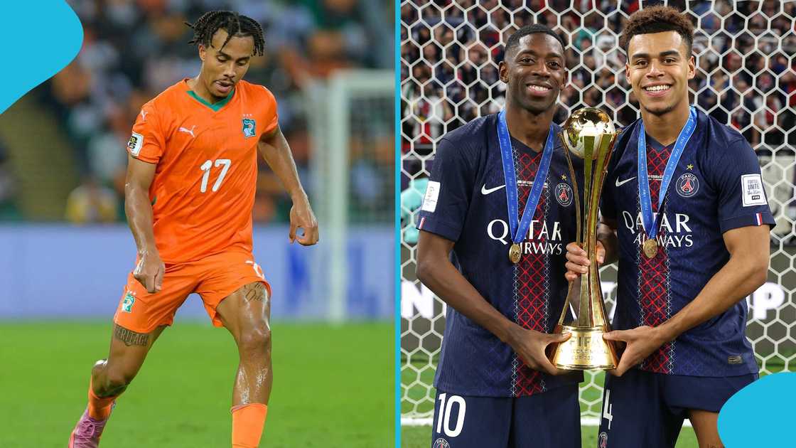 AFCON 2025, Desiré Doué, Ivory Coast vs Mozambique, PSG, Guela Doué, Gianni Infantino, Zinedine Zidane, Achraf Hakimi.