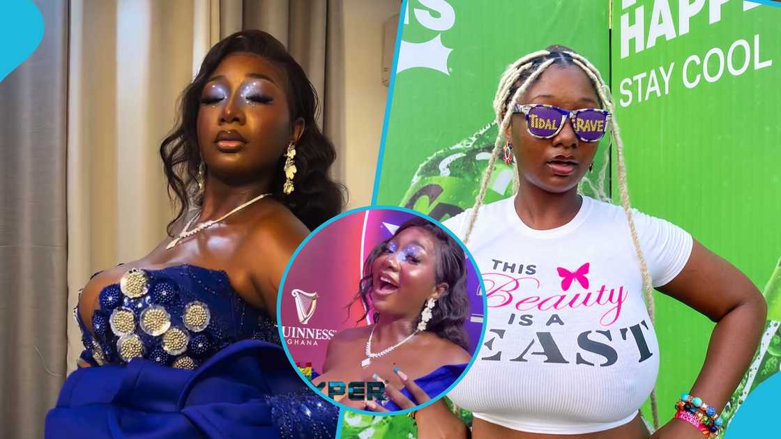 Benedicta Gyamfiwaa, TGMA 2025, TGMA red carpet looks, Cleavage-baring outfit, Worst dressed, Ghanaian influencers Benedicta Gyamfiwaa, TGMA 2025, TGMA red carpet looks, Cleavage-baring outfit, Worst dressed, Ghanaian influencers