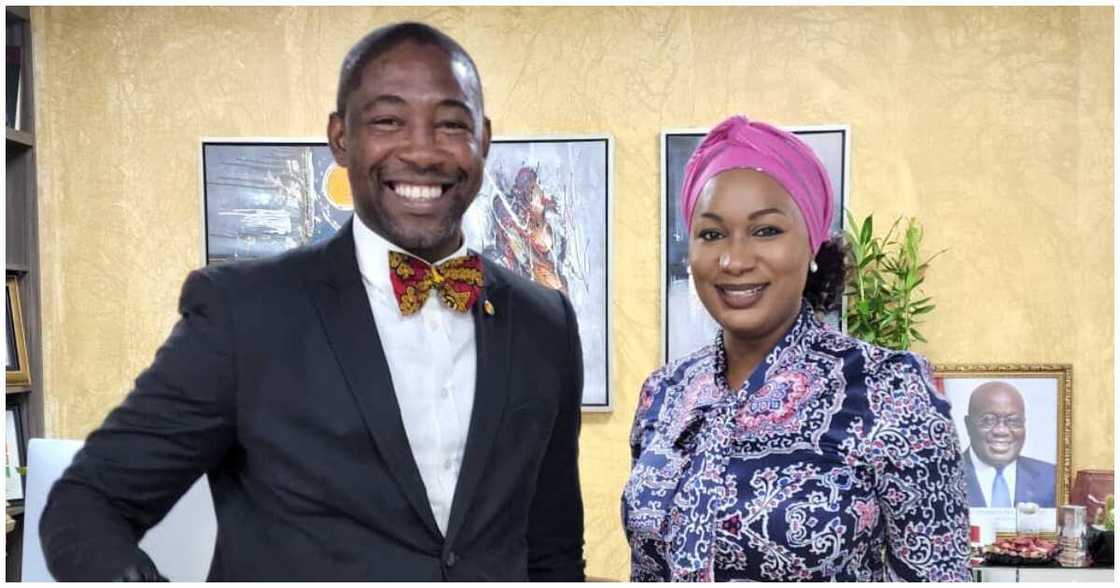 Okoe Boye and Samira Bawumia Okoe Boye and Samira Bawumia