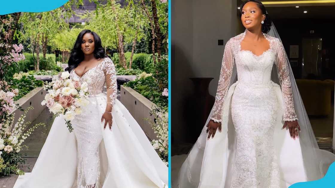 Simple and white lace styles for weddings Simple and white lace styles for weddings