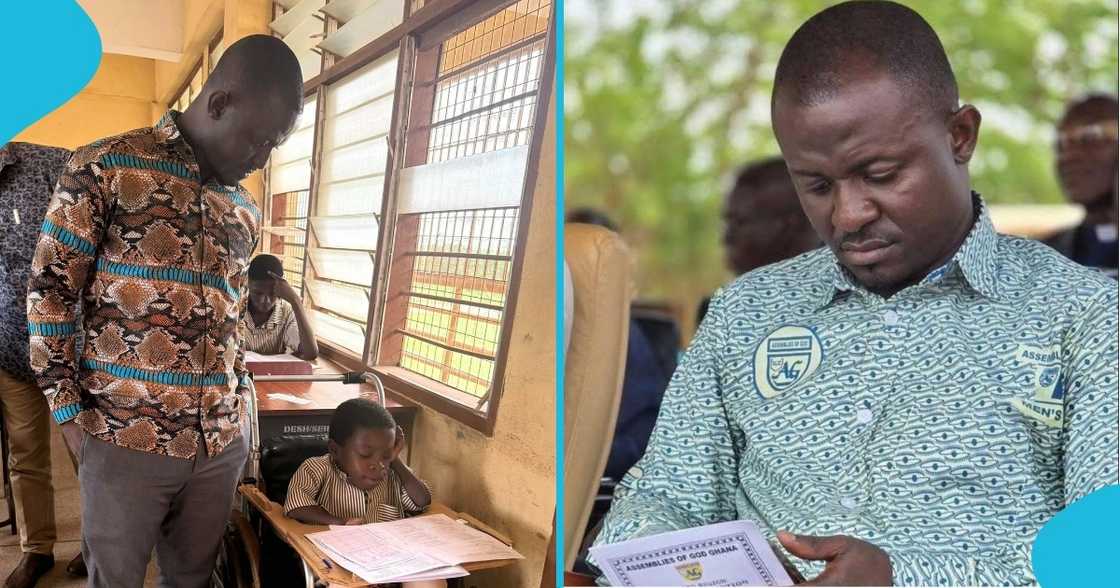 physically challenged BECE candidate, Hon. Charles Akwasi Asiedu, BECE, examination, BECE centre, Tano South, TikTok, disability, 2025 bece physically challenged BECE candidate, Hon. Charles Akwasi Asiedu, BECE, examination, BECE centre, Tano South, TikTok, disability, 2025 bece