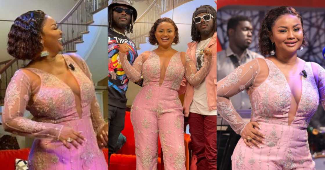 Nana Ama McBrown causes stir with revealing dress on United Showbiz (Photos) break the internet Nana Ama McBrown causes stir with revealing dress on United Showbiz (Photos) break the internet