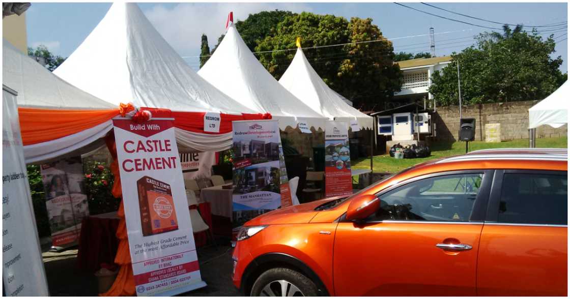 A housing fair event in Ghana