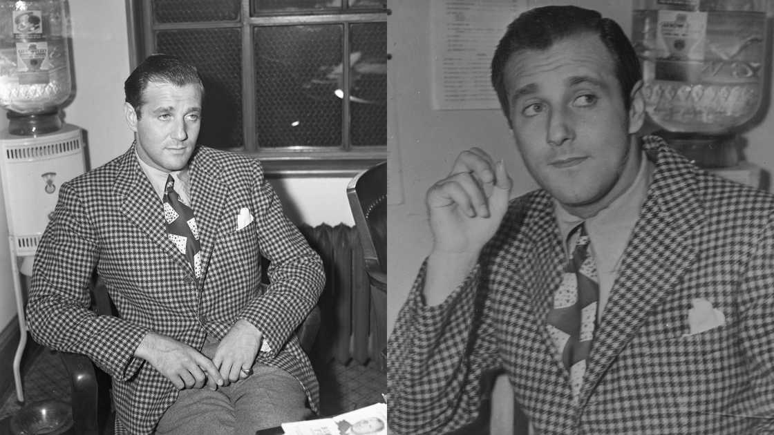 Bugsy Siegel is shown after being taken from his luxurious Holmby Hills home for questioning in Los Angeles Bugsy Siegel is shown after being taken from his luxurious Holmby Hills home for questioning in Los Angeles