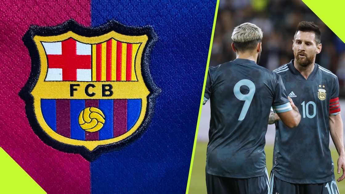 Sergio Kun Aguero has taken Barcelona to court over his unpaid salary. Sergio Kun Aguero has taken Barcelona to court over his unpaid salary.