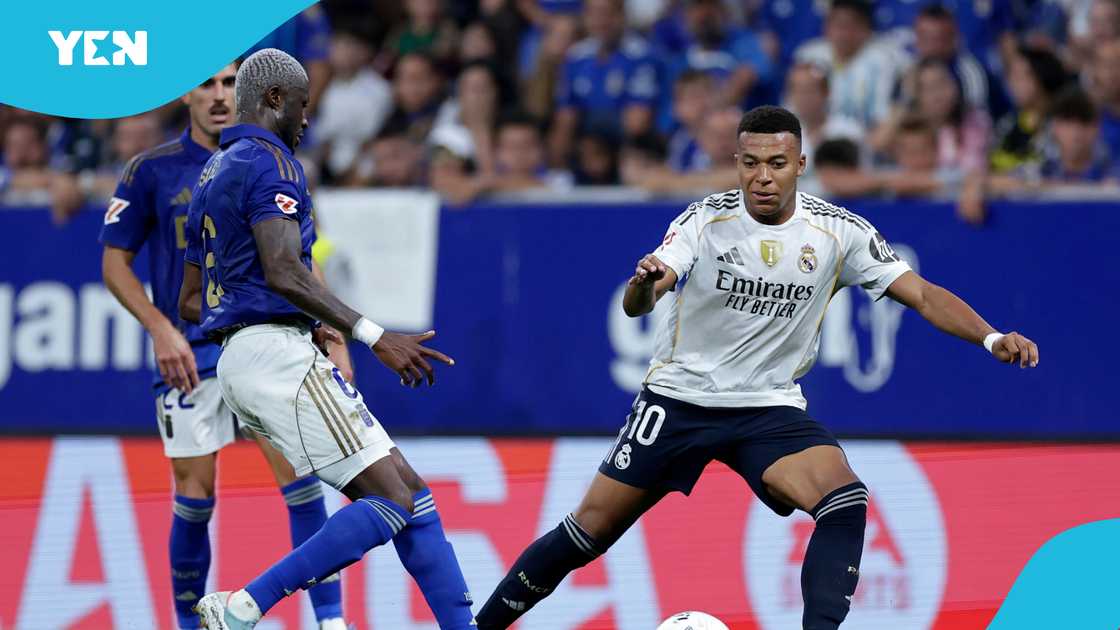 Kwasi Sibo, Kylian Mbappe, Real Oviedo, Real Madrid, La Liga Kwasi Sibo, Kylian Mbappe, Real Oviedo, Real Madrid, La Liga