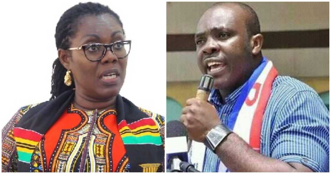 Two NPP MPs, Ursula Owusu-Ekuful and Isaac Asiamah, have ‘clashed’ in parliament over a chair Two NPP MPs, Ursula Owusu-Ekuful and Isaac Asiamah, have ‘clashed’ in parliament over a chair