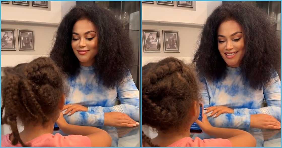 Nadia Buari's pretty daughter reads Bible, netizens drool