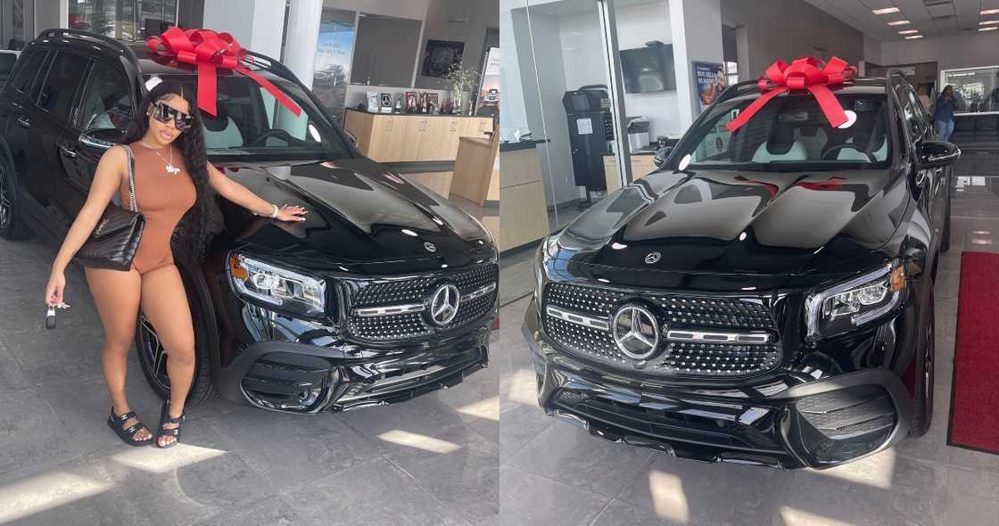 Lady says she got Herself new 2021 Model of Expensive Mercedes Benz GLA 450; Stirs Reactions Lady says she got Herself new 2021 Model of Expensive Mercedes Benz GLA 450; Stirs Reactions