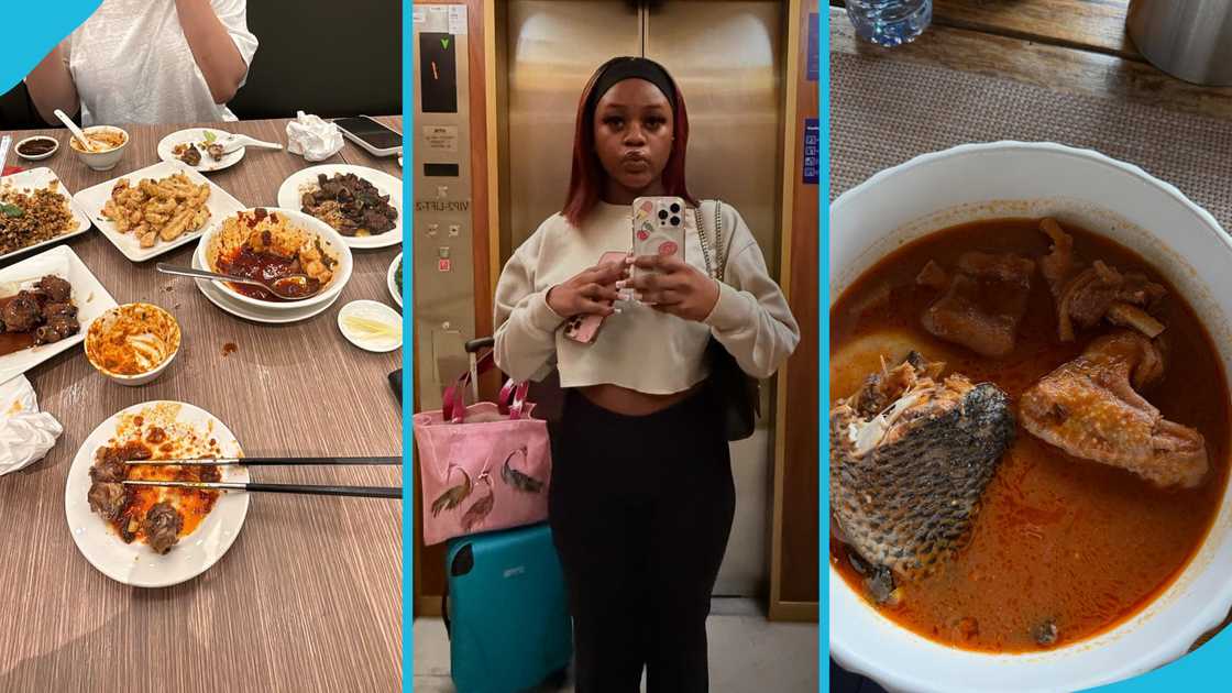 Farida Mahama, President Mahama's daughter, Fufu, Ghanaian meals, Exquisite meals, Farida Mahama travelling Farida Mahama, President Mahama's daughter, Fufu, Ghanaian meals, Exquisite meals, Farida Mahama travelling