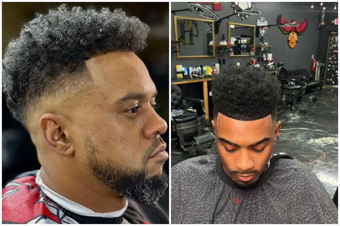 Curly high top fade Curly high top fade