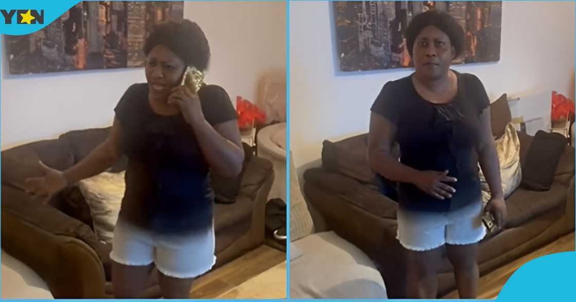 Ghanaian woman crises out as her brother squanders money for a house project. Ghanaian woman crises out as her brother squanders money for a house project.
