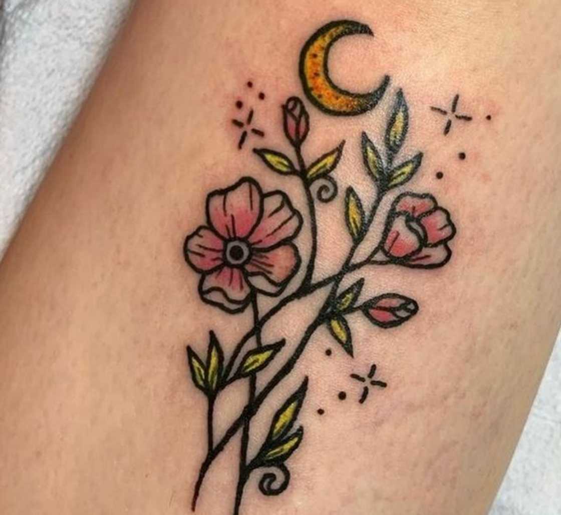 Bittersweet flower tattoo