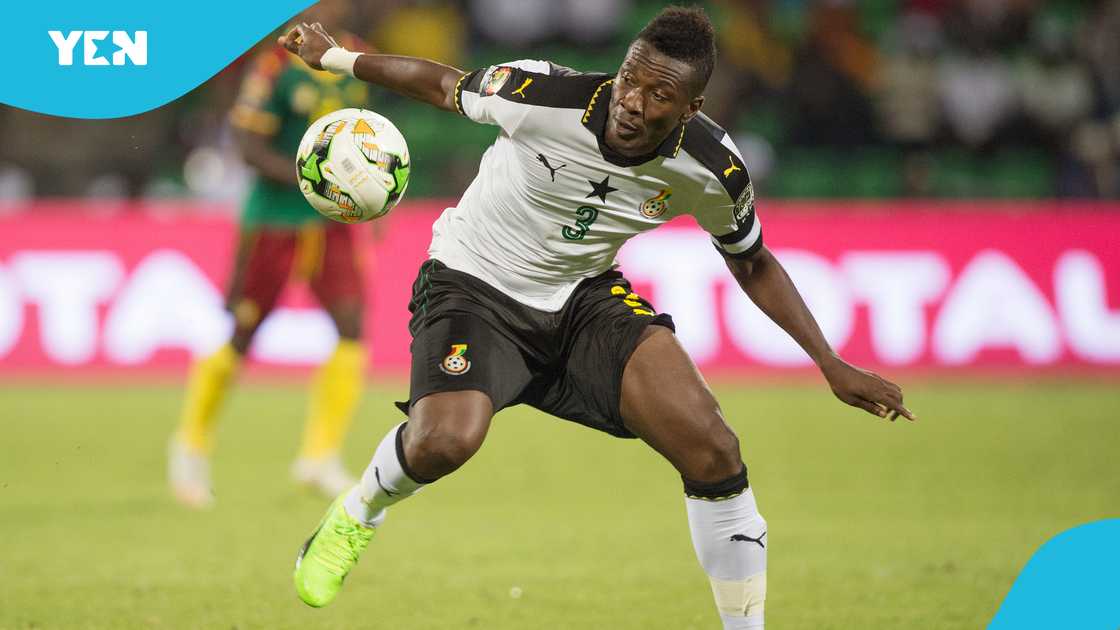 Asamoah Gyan, 2017 AFCON semi-final, Ghana, Black Stars, Cameroon Asamoah Gyan, 2017 AFCON semi-final, Ghana, Black Stars, Cameroon