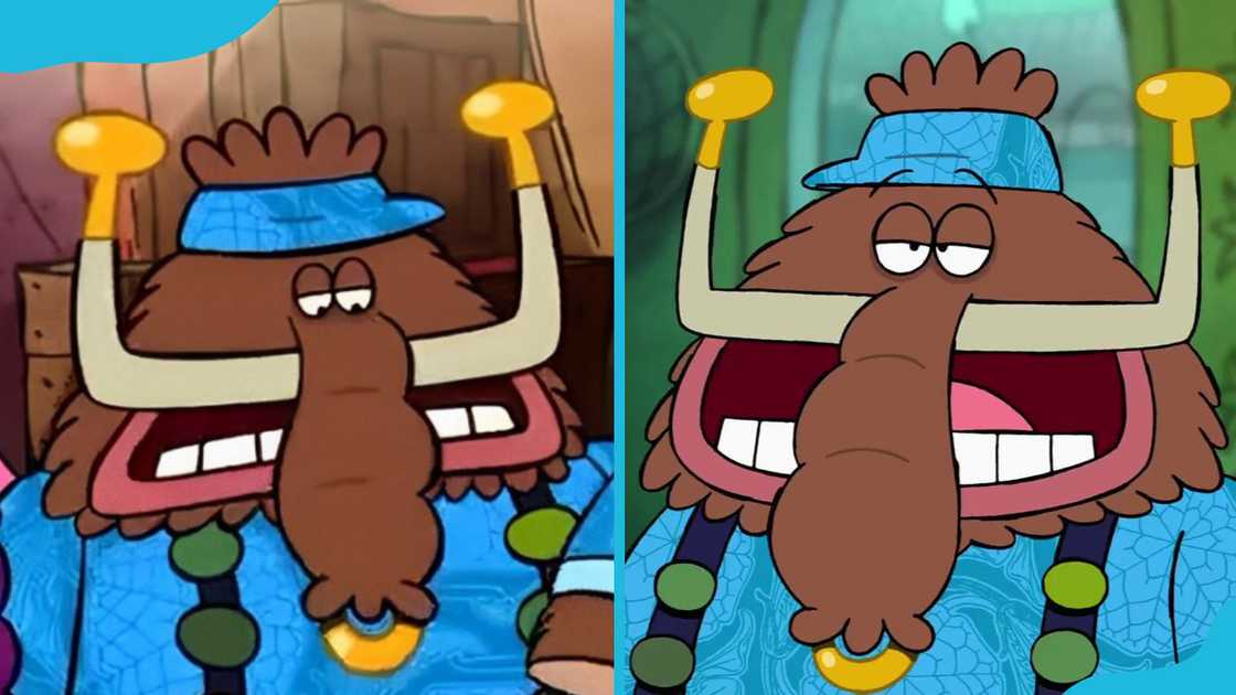 Gazpacho from "Chowder," looking sleepy with drooping eyes. Gazpacho from "Chowder," looking sleepy with drooping eyes.