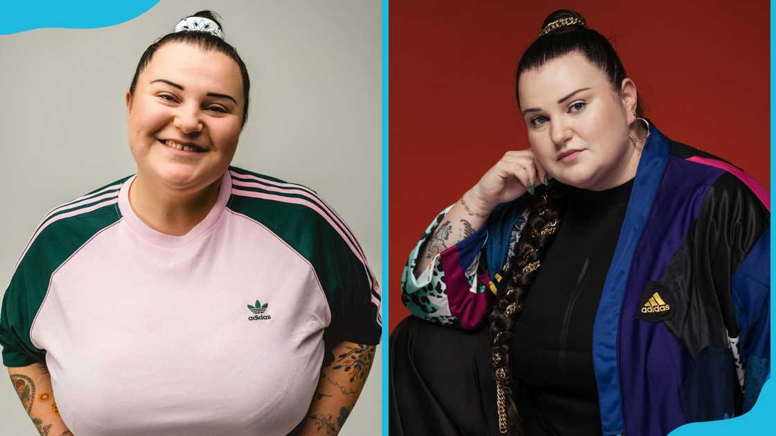 Ukrainian rapper Alyona Alyona poses in different outfits. Ukrainian rapper Alyona Alyona poses in different outfits.