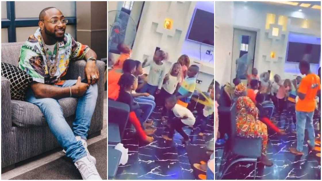 Children sing Davido's Jowo song, artiste responds