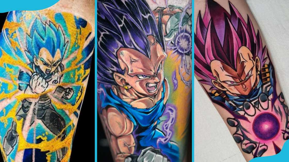 Vegeta tattoo designs with vegetables